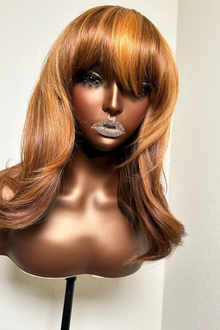  Mocha- machine made wig