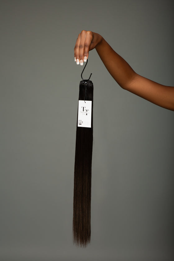 Jet Black Bust down 32 INCHES