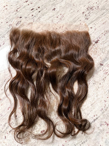  13x4 thin Swiss lace frontal - Ginger SEA raw hair